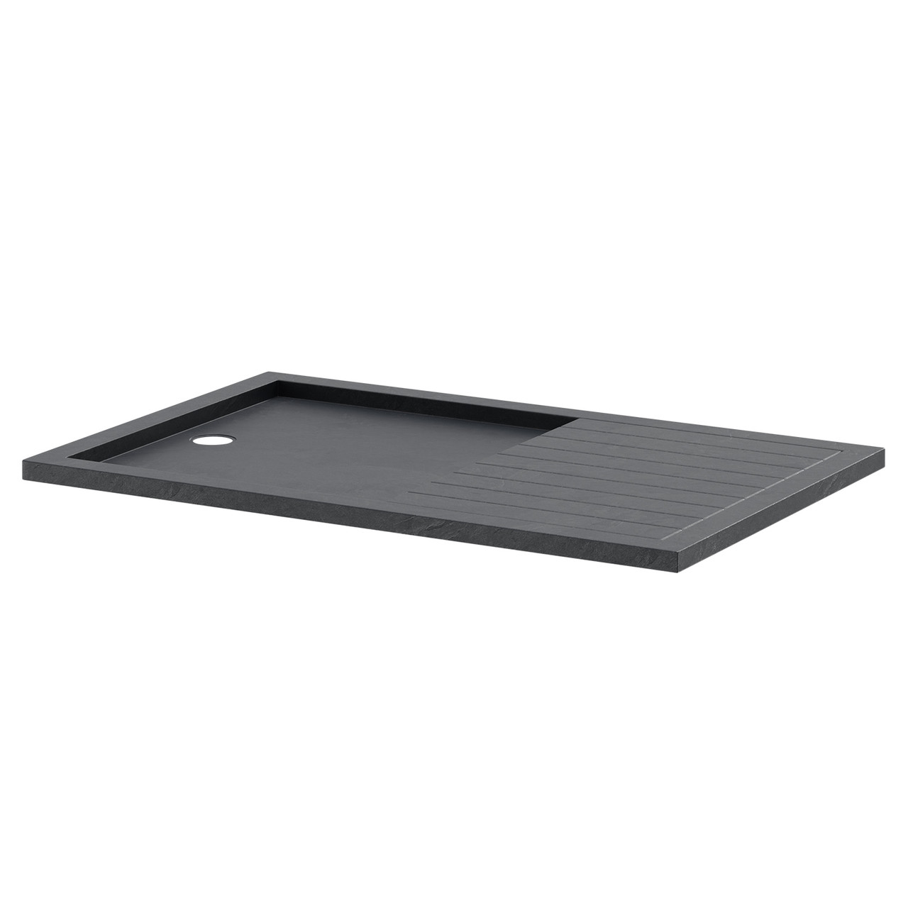 Hudson Reed Pearlstone Slate Rectangular Walk In Shower Tray