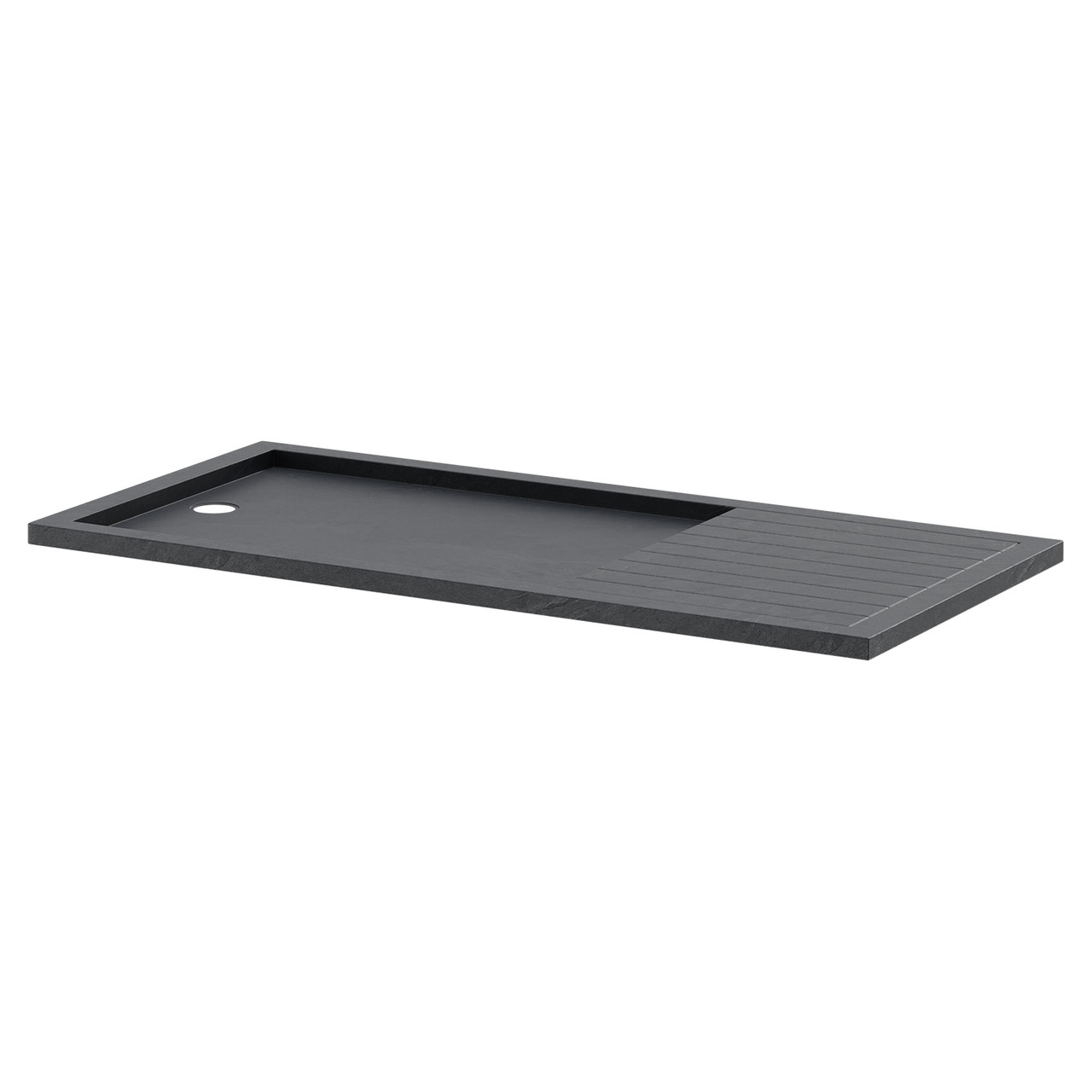 Hudson Reed Pearlstone Slate Rectangular Walk In Shower Tray