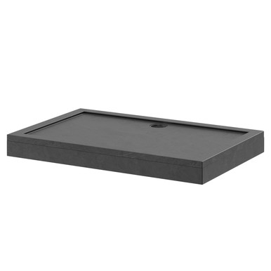 Wholesale Domestic Slate Grey Pearlstone Slate Rectangular Shower Tray And Plinth | | Acrylic/Stone Resin | 1400Mm X 900Mm X 40Mm