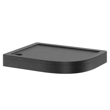Wholesale Domestic Slate Grey Pearlstone Slate Right Hand Offset Quadrant Shower Tray And Plinth | | Acrylic/Stone Resin | 1000Mm X 800Mm X 40Mm