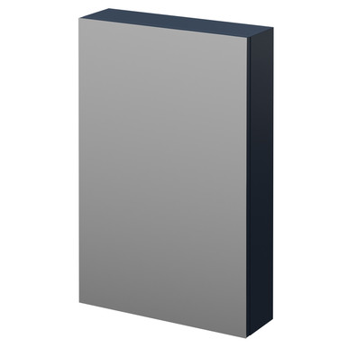 Napoli Deep Blue Wall Mounted Mirrored Cabinet | | Glass/Mdf | 500Mm