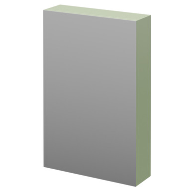 Napoli Olive Green Wall Mounted Mirrored Cabinet | | Glass/Mdf | 500Mm