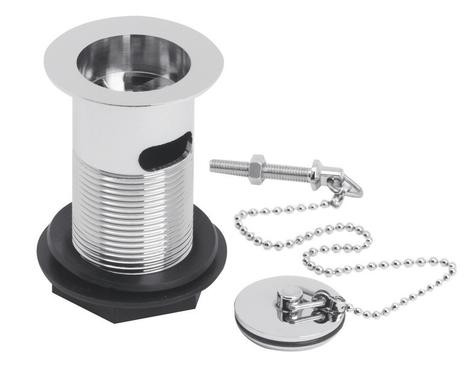 Nuie Basin Waste with Plug and Ball Chain