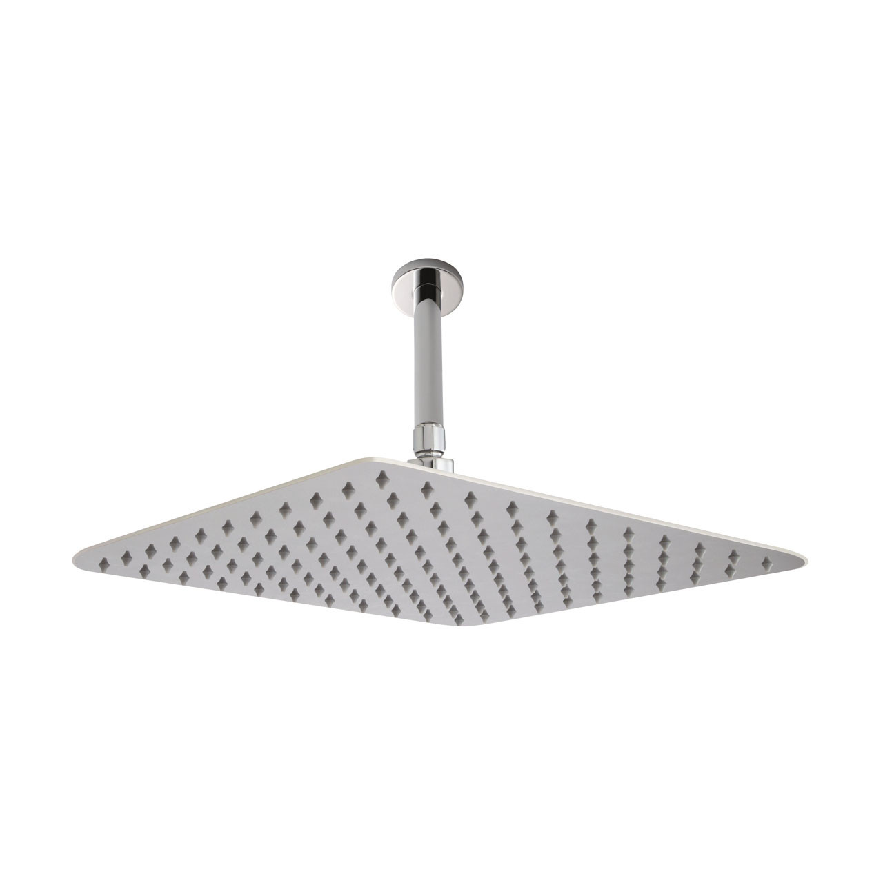 Hudson Reed Square Shower Head with Ceiling Arm