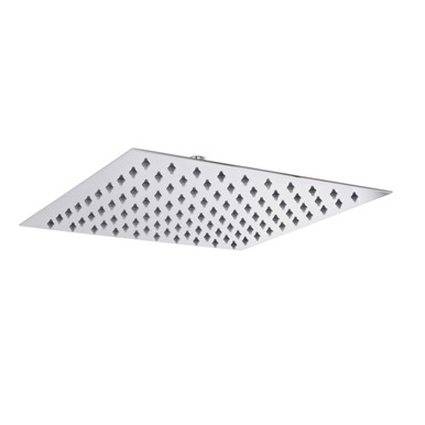 Nuie Chrome Square Fixed Shower Head | | Stainless Steel | 300Mm