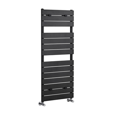 Nuie Anthracite Piazza Heated Towel Rail | | Steel | 1213Mm X 500Mm