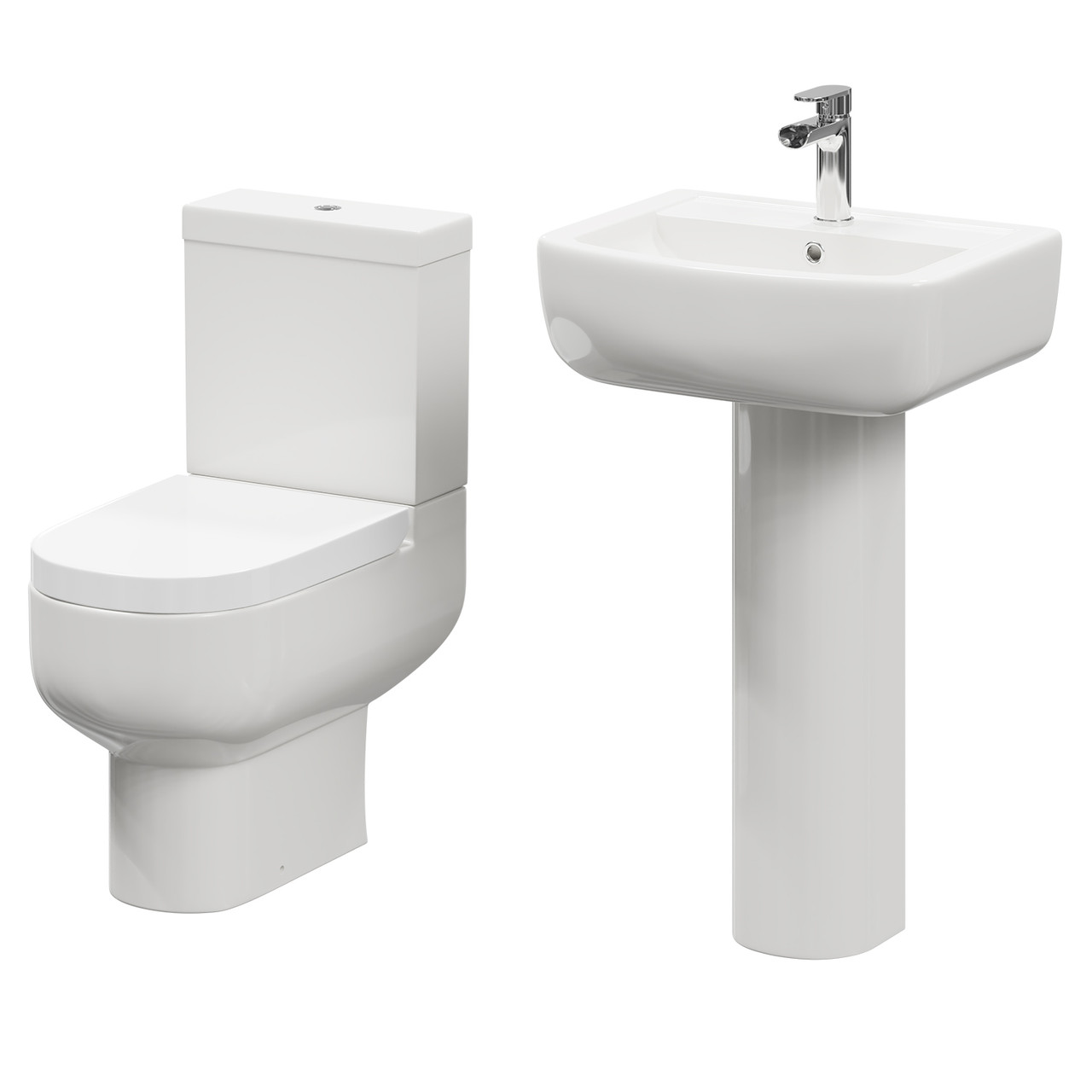 Marlow Full Pedestal Basin Toilet Suite