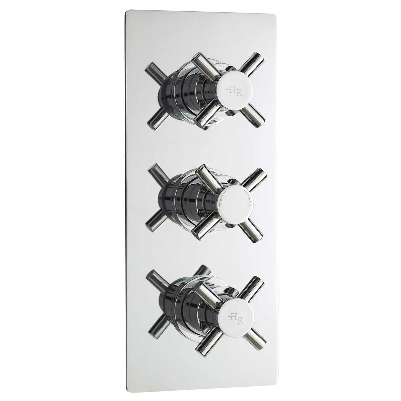 Hudson Reed Tec Crosshead Triple Concealed Thermostatic Shower Valve and Diverter with 3 Outlets