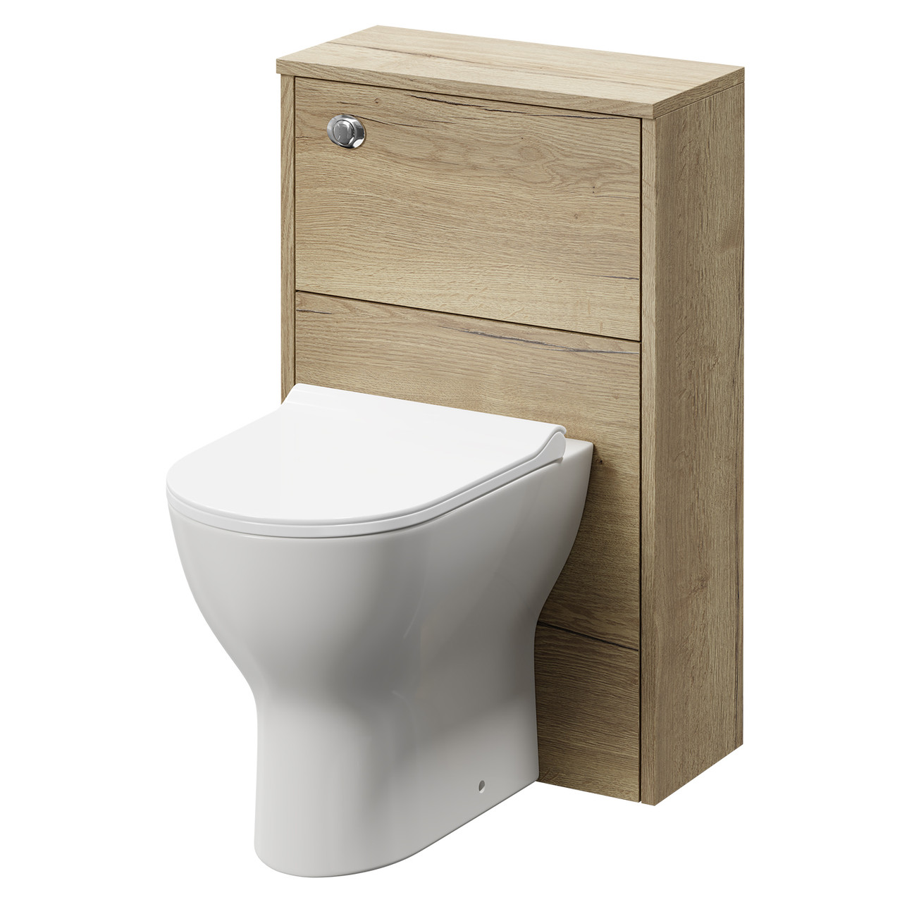 Horizon Toilet Unit and Jubilee Short Projection Rimless Back to Wall Toilet Pan with Soft Close Toilet Seat