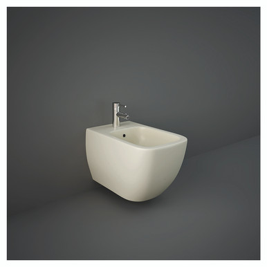 Rak Ceramics Matt Greige Feeling Wall Hung Bidet | | 337Mm X 340Mm X 525Mm
