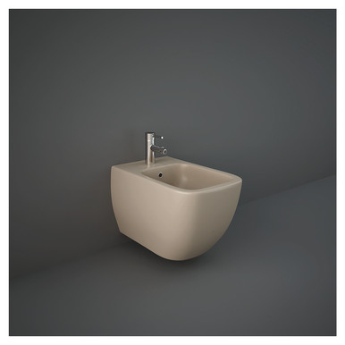 Rak Ceramics Matt Cappuccino Feeling Wall Hung Bidet | | 337Mm X 340Mm X 525Mm