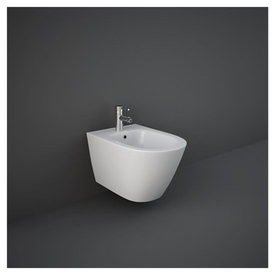 Rak Ceramics Matt White Feeling Wall Hung Bidet | | 360Mm X 320Mm X 520Mm