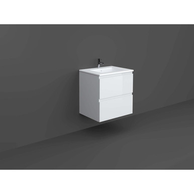 Rak Ceramics Pure White Joy Wall Hung Vanity Unit | | Mdf | 600Mm