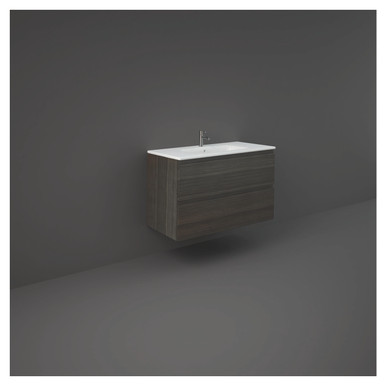 Rak Ceramics Moka Walnut Joy Wall Hung Vanity Unit | | Mdf | 1000Mm