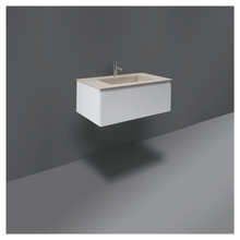 RAK Ceramics Joy Uno Wall Hung Single Drawer Vanity Unit, alternate view 2