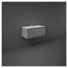 RAK Ceramics Joy Uno Wall Hung Single Drawer Vanity Unit, alternate view 2