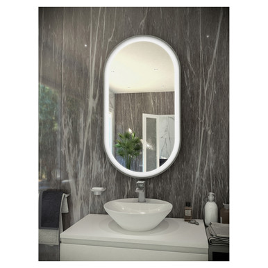 RAK Ceramics Art Oval LED Mirror, alternate view 3
