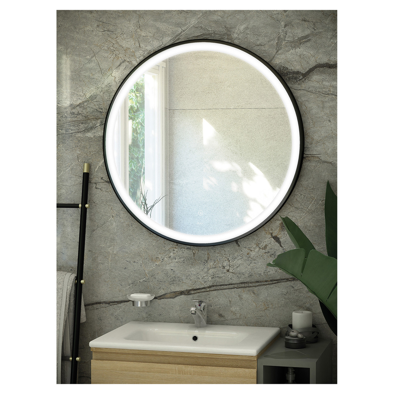 RAK Ceramics Art Round Illuminated LED Mirror
