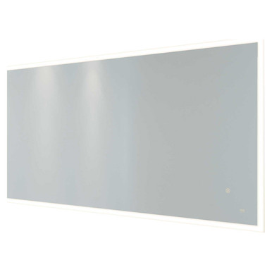 Rak Ceramics Cupid Illuminated Led Mirror With Demister And Touch Sensor | Glass/Aluminium | 1200Mm X 600Mm