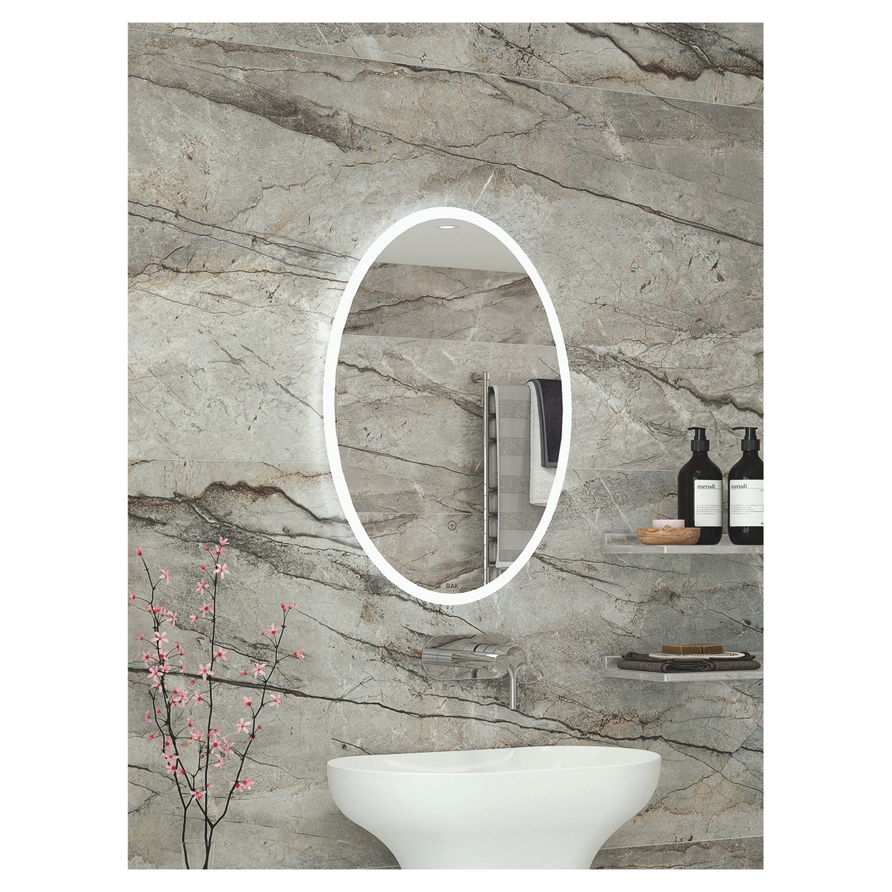 RAK Ceramics Ovale Illuminated LED Mirror
