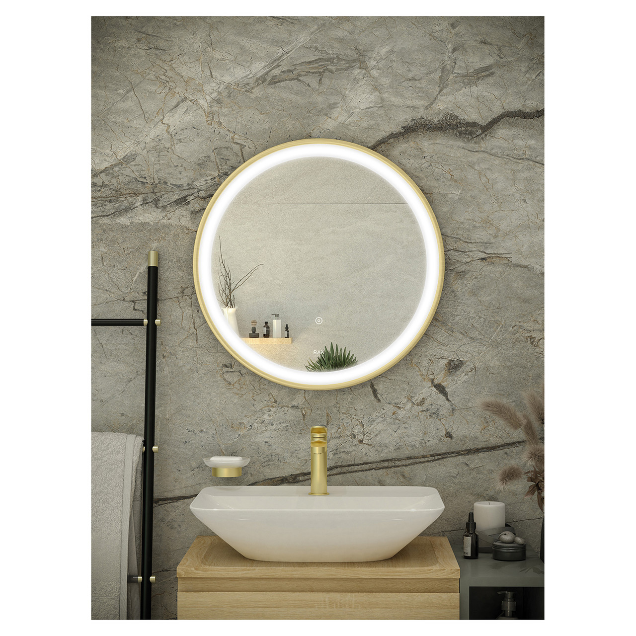 RAK Ceramics Picture Round Illuminated LED Mirror