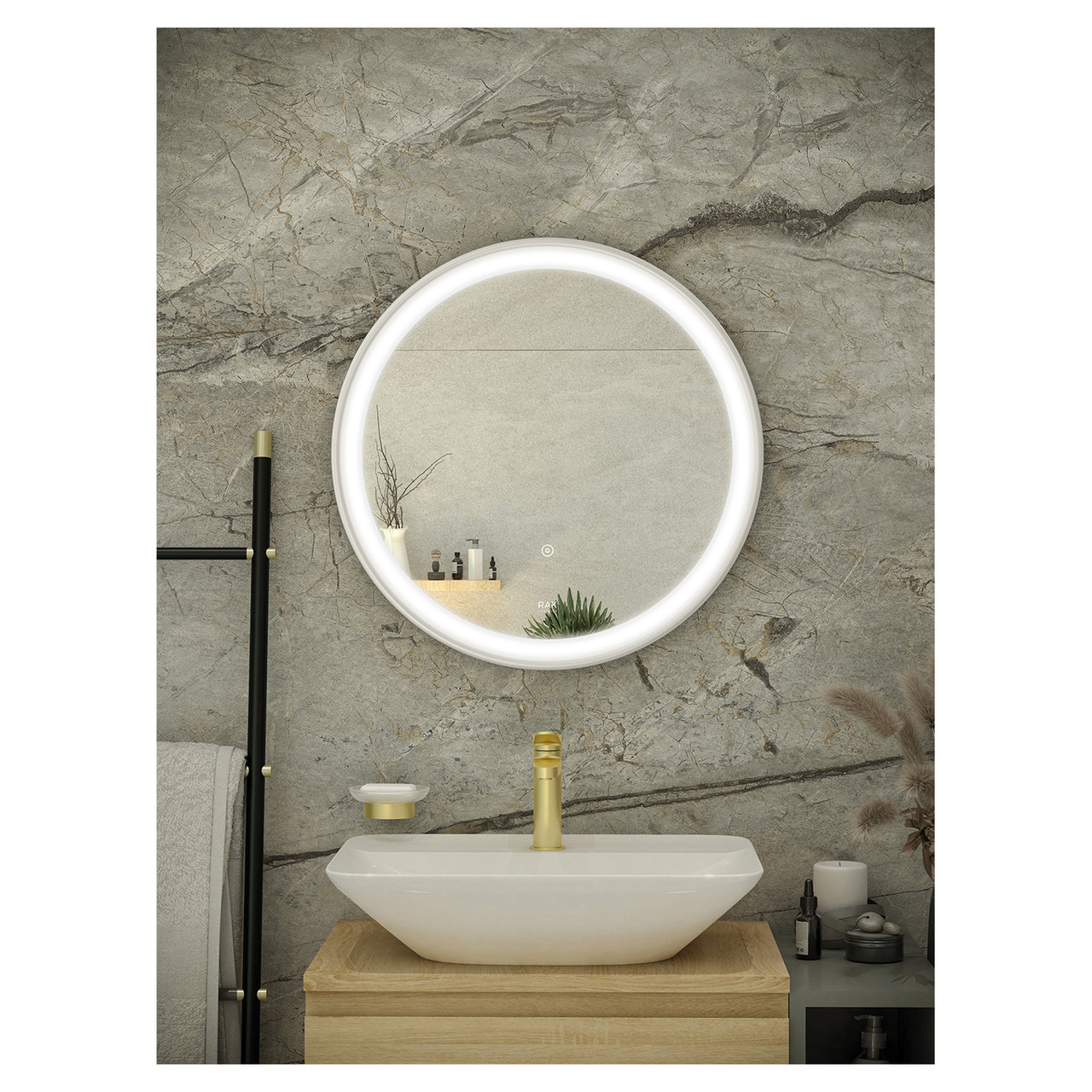 RAK Ceramics Picture Round Illuminated LED Mirror