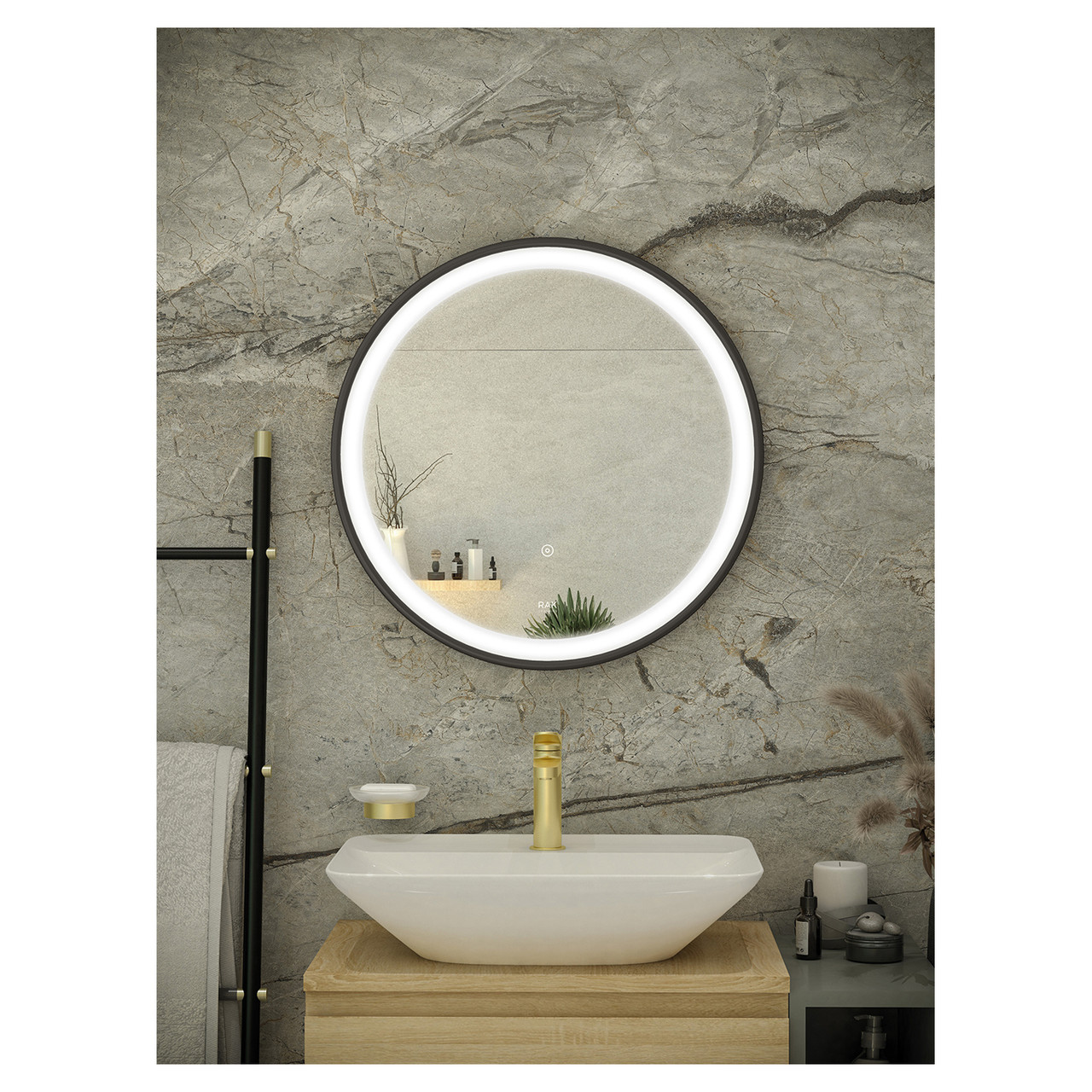 RAK Ceramics Picture Round Illuminated LED Mirror