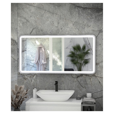 Rak Ceramics Chrome Picture Soft Led Mirror | | Glass/Aluminium | 600Mm X 1000Mm