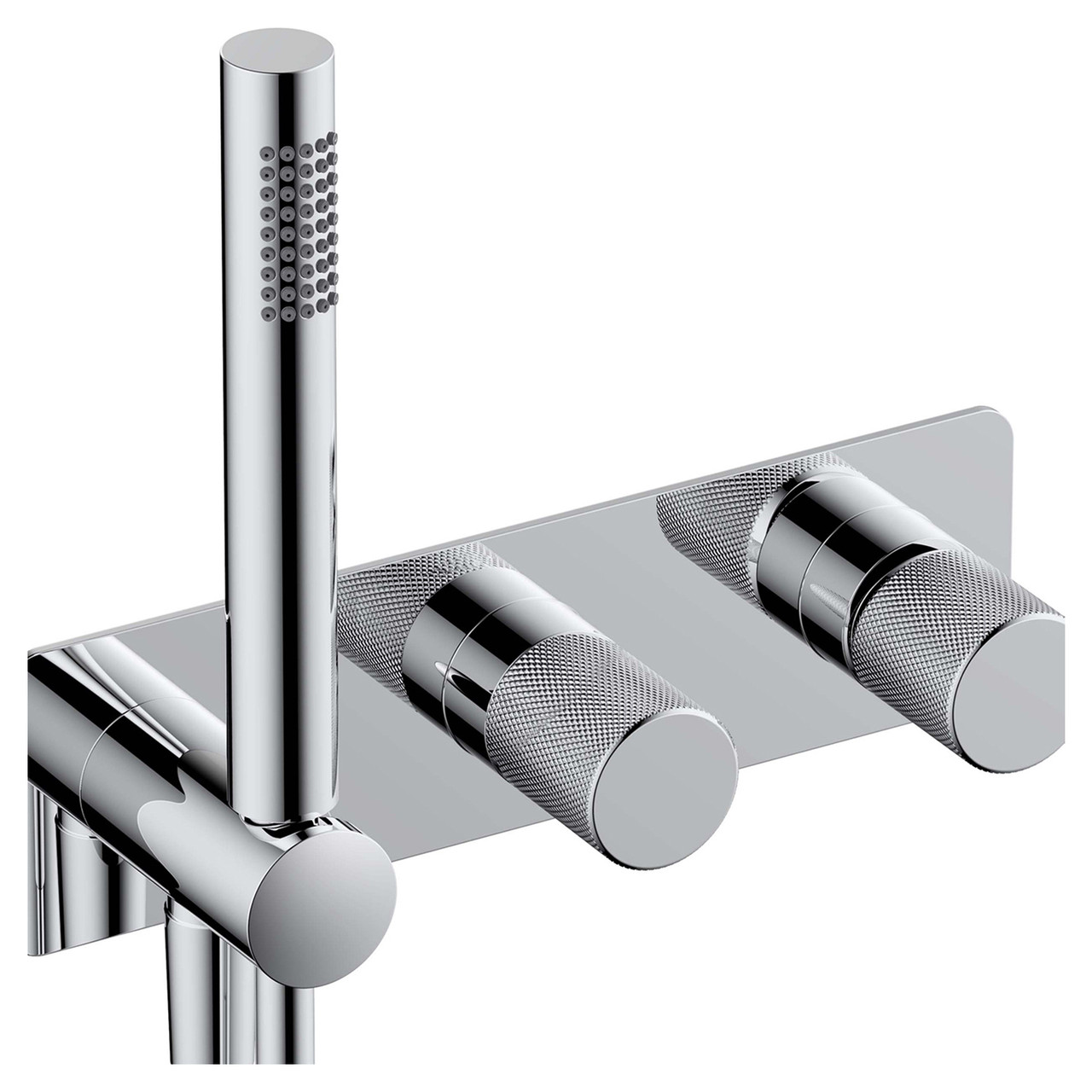 RAK Ceramics Amalfi Horizontal Concealed Thermostatic Dual Control Shower Valve with Handset
