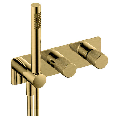 RAK Ceramics Amalfi Horizontal Concealed Thermostatic Dual Control Shower Valve with Handset, alternate view 3