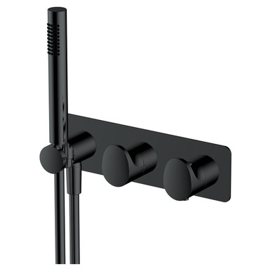 RAK Ceramics Horizontal Concealed Thermostatic Dual Control Shower Valve with Handset, alternate view 3