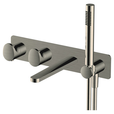 RAK Ceramics Horizontal Concealed Thermostatic Dual Control Shower Valve with Handset and Bath Spout, alternate view 3