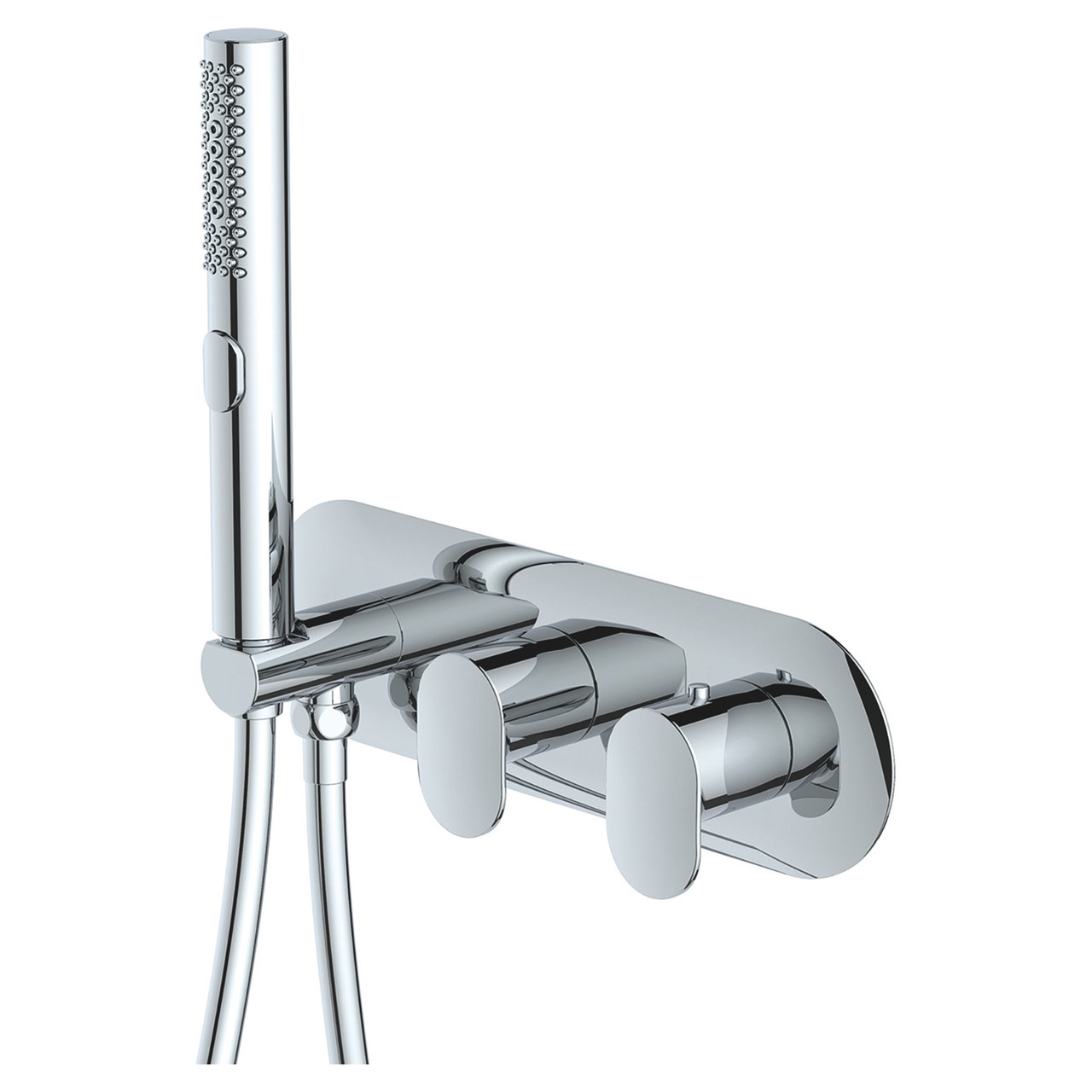 RAK Ceramics Mercury Horizontal Concealed Thermostatic Dual Control Shower Valve with Handset