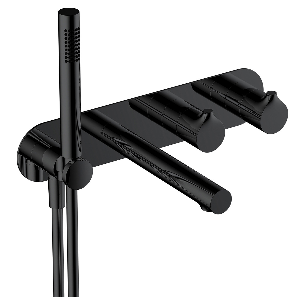 RAK Ceramics Sorrento Horizontal Concealed Thermostatic Dual Control Shower Valve with Handset and Bath Spout