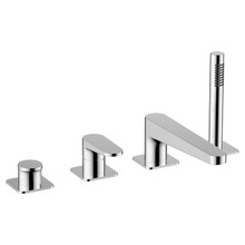 RAK Ceramics Ischia Deck Mounted 4 Tap Hole Bath Shower Mixer Tap, alternate view 2