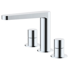 RAK Ceramics Petit Round Deck Mounted 3 Tap Hole Basin Mixer Tap, alternate view 2