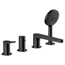 RAK Ceramics Petit Round Deck Mounted 4 Tap Hole Basin Mixer Tap, alternate view 2