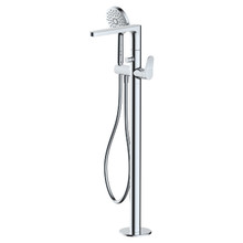 RAK Ceramics Petit Round Floorstanding Bath Shower Mixer Tap, alternate view 2