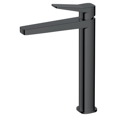Rak Ceramics Matt Black Petit Square Tall Basin Mixer Tap | | Brass | 47Mm X 304Mm X 209Mm