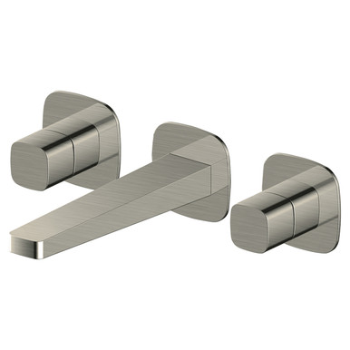 RAK Ceramics Petit Square Wall Mounted 3 Tap Hole Basin Mixer Tap, alternate view 3