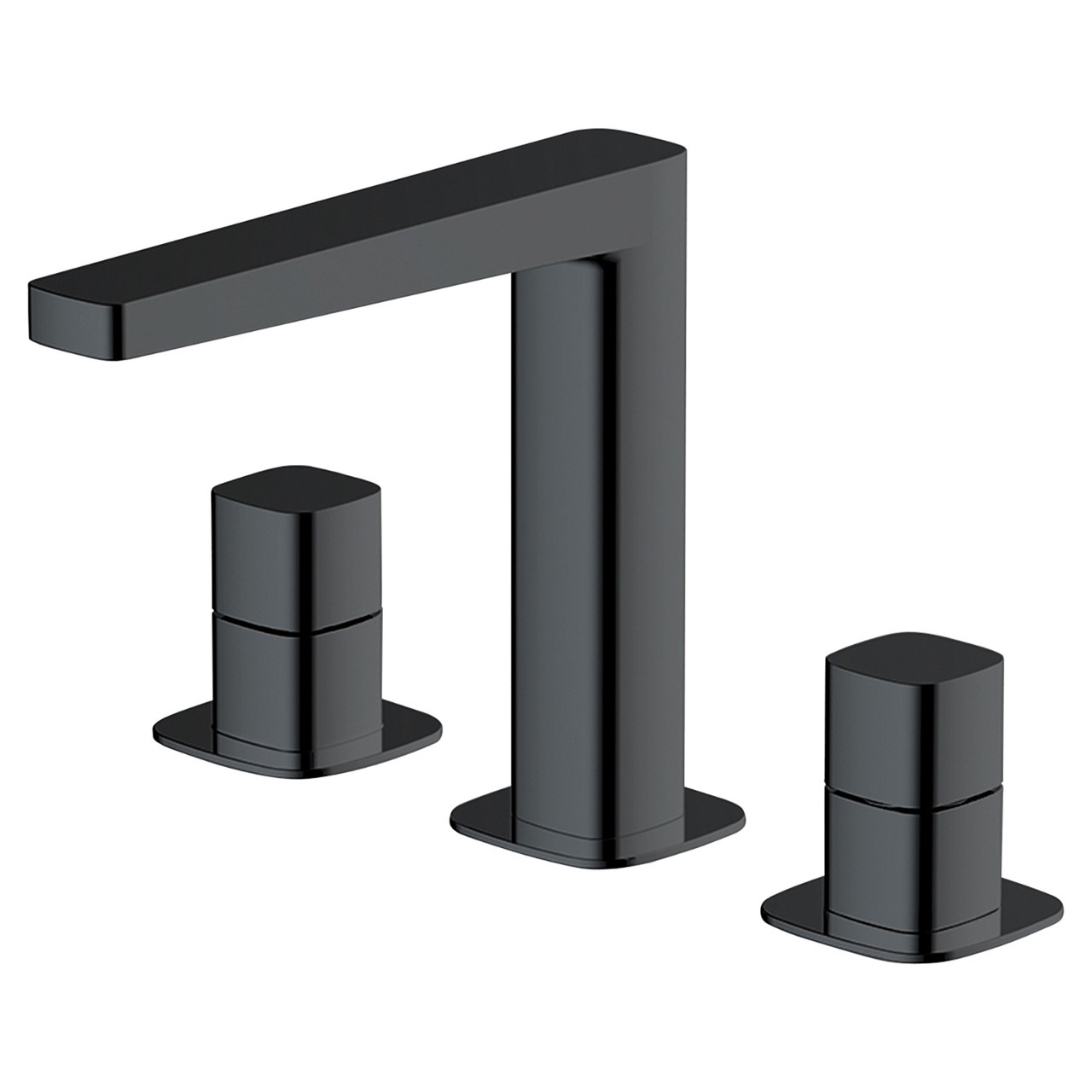 RAK Ceramics Petit Square Deck Mounted 3 Tap Hole Basin Mixer Tap