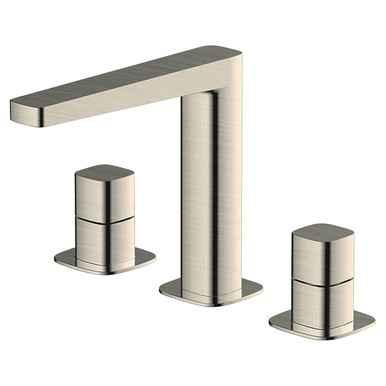 RAK Ceramics Petit Square Deck Mounted 3 Tap Hole Basin Mixer Tap, alternate view 3