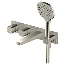 RAK Ceramics Petit Square Wall Mounted Concealed Thermostatic Bath Shower Mixer Tap, alternate view 2