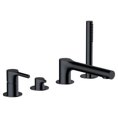 RAK Ceramics Sorrento Deck Mounted 4 Tap Hole Bath Shower Mixer Tap, alternate view 3