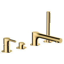 RAK Ceramics Sorrento Deck Mounted 4 Tap Hole Bath Shower Mixer Tap, alternate view 2