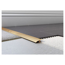 Tileasy Aluminium Adjustable Floor Transition Carpet to Tile Trim, alternate view 2