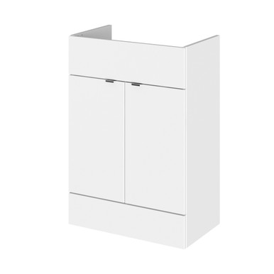 Hudson Reed Gloss White Fusion Floor Standing 2 Door Vanity Unit | | Mdf | 600Mm