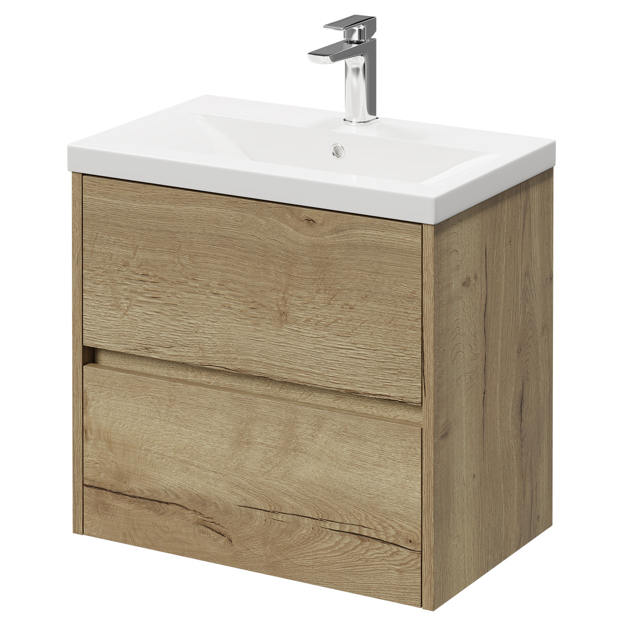 Montego Wall Mounted 2 Drawer Vanity Unit with Glide Basin