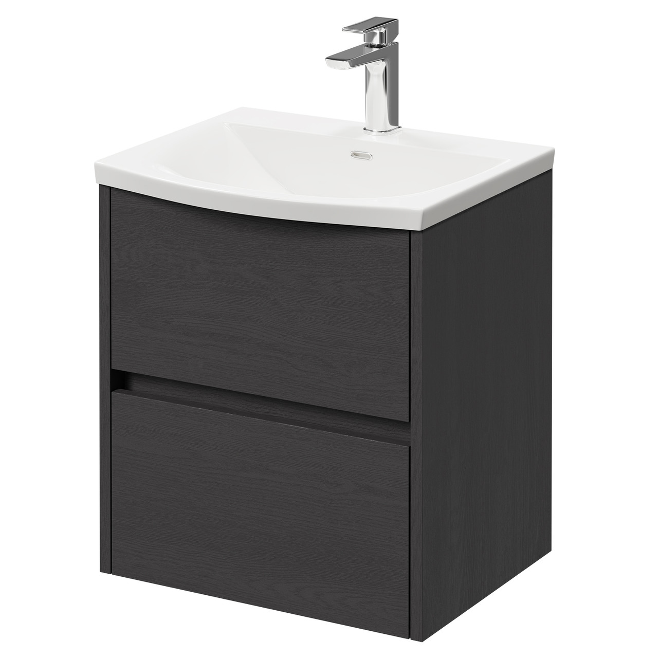 Montego Wall Mounted 2 Drawer Vanity Unit with Arc Basin