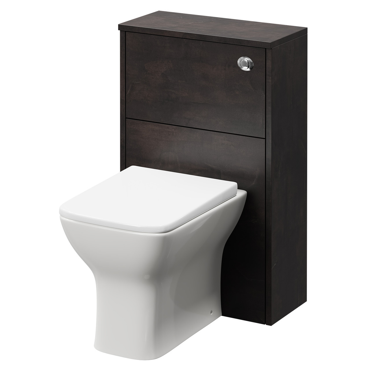 Horizon Toilet Unit and Kingston Rimless Back to Wall Toilet Pan with Soft Close Toilet Seat